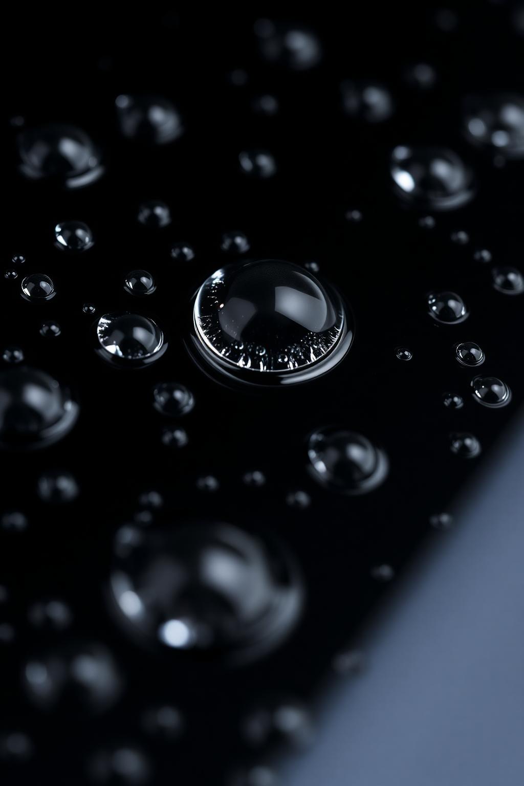 Water beading on a ceramic-coated panel