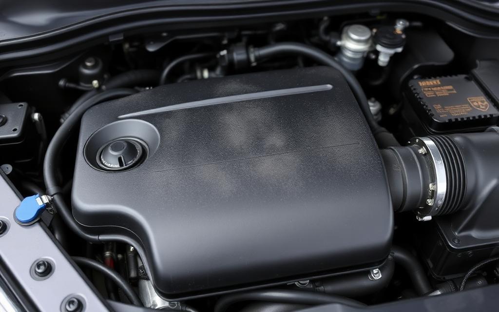 Lightly Dusty — engine bay condition example