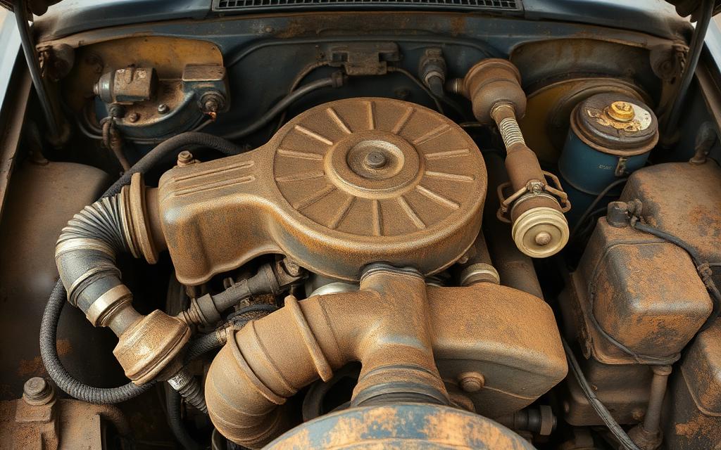 Years of Accumulated Buildup — engine bay condition example