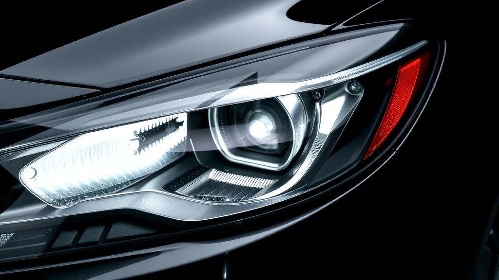Light Smoke headlight tint film example