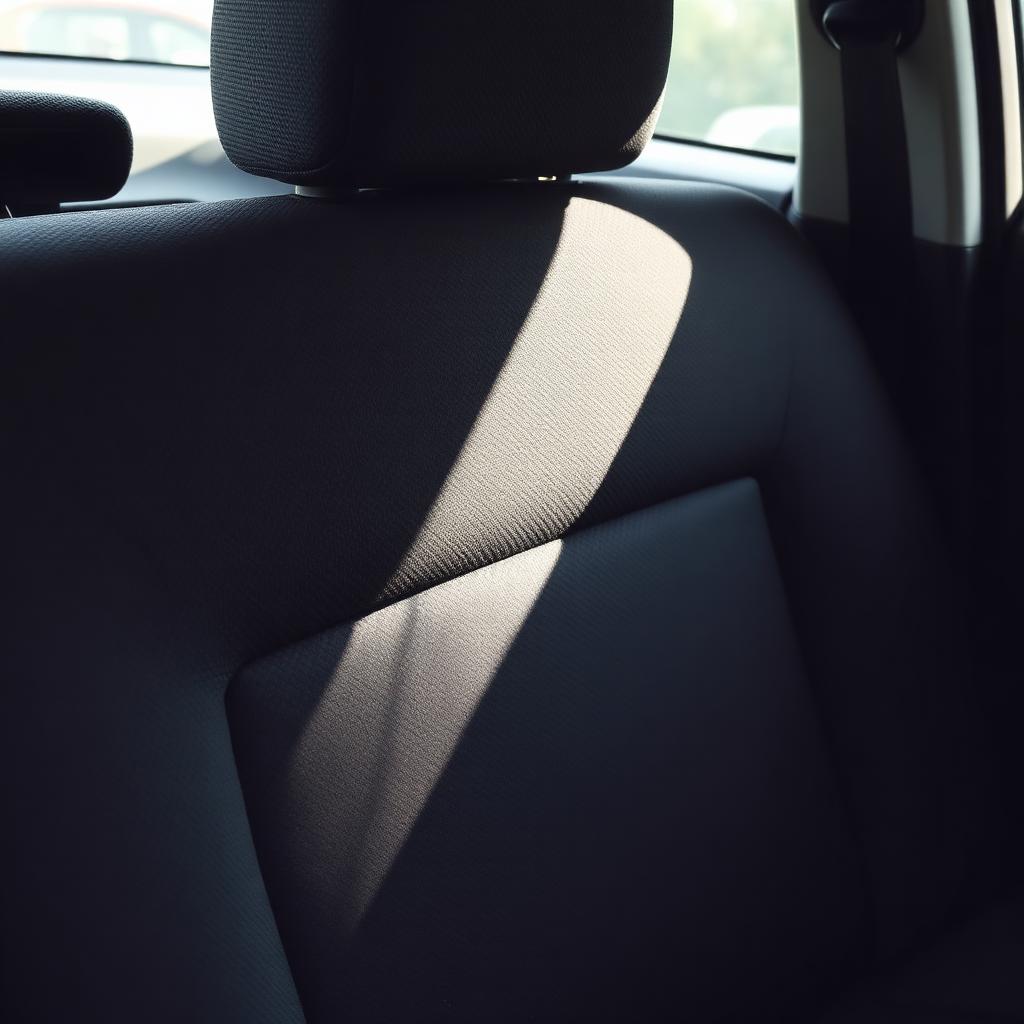 Light Hair on Back Seat — pet hair condition example