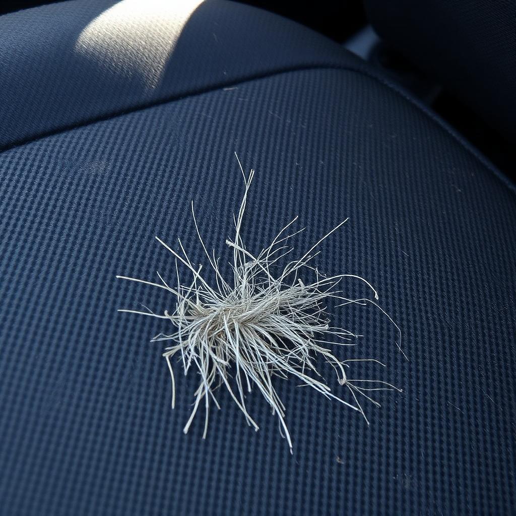 Embedded Hair + Strong Odor — pet hair condition example