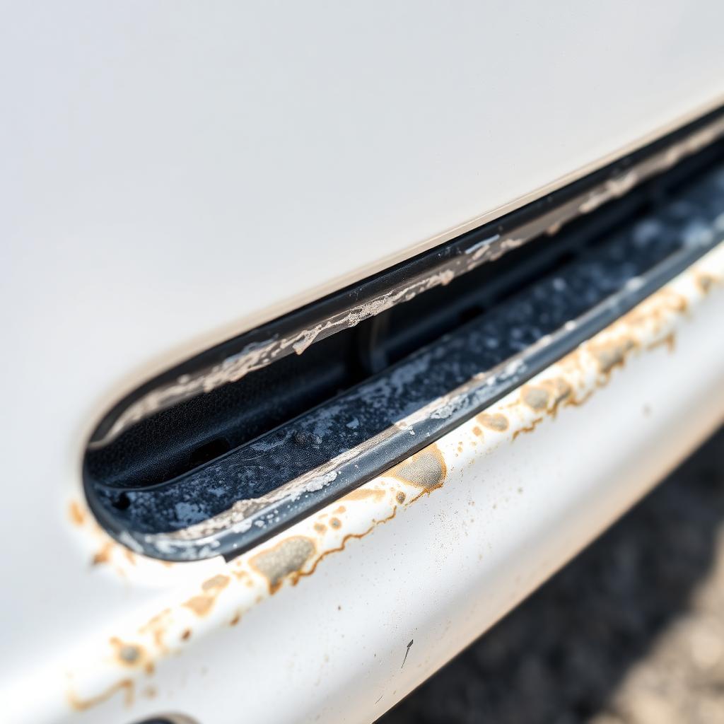 Chalky & Oxidized — trim condition example