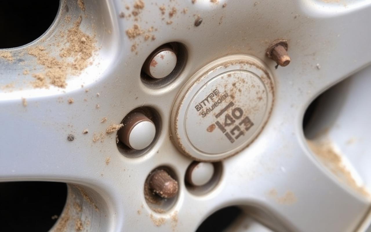 Embedded Contaminants + Staining — wheel condition example